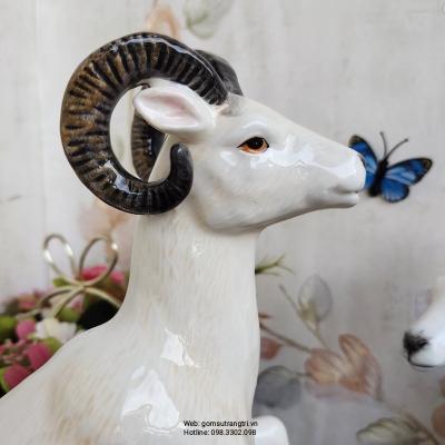 tượng dê tài lộc, tượng sứ, tượng trang trí, tượng sân vườn, tượng trung quốc